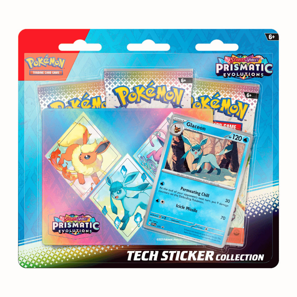 Pokémon Prismatic Evolutions Tech Sticker Collection
