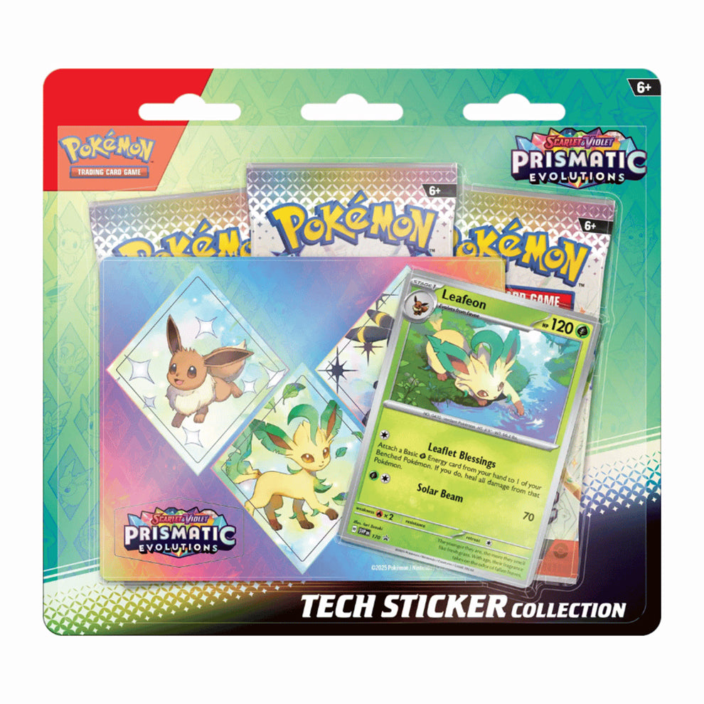 Pokémon Prismatic Evolutions Tech Sticker Collection
