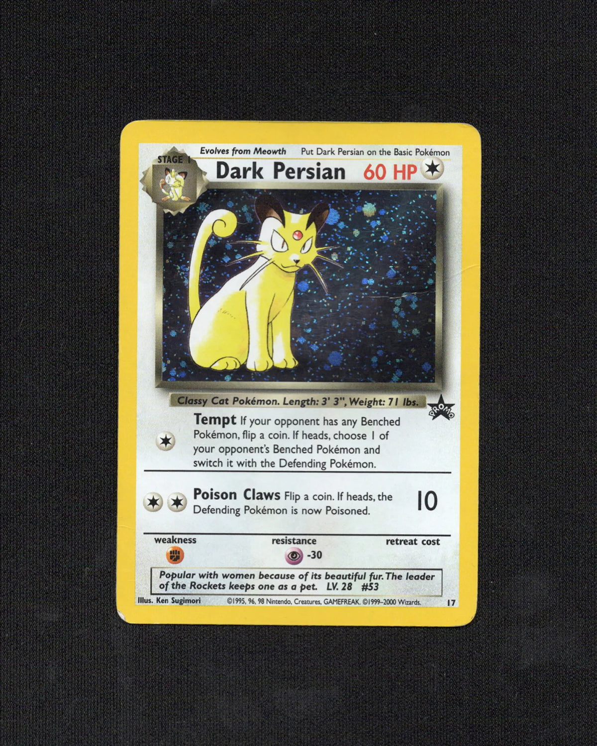 Dark Persian (17) - Wizards Black Star Promos