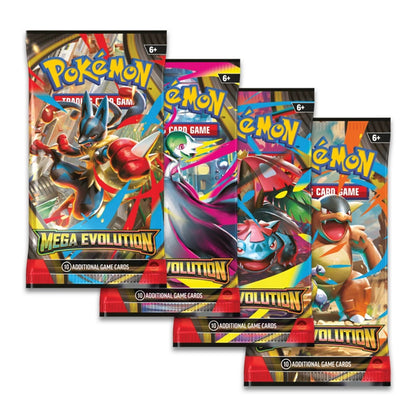 Pokémon Mega Evolution Base Booster Bundle (6 Packs)