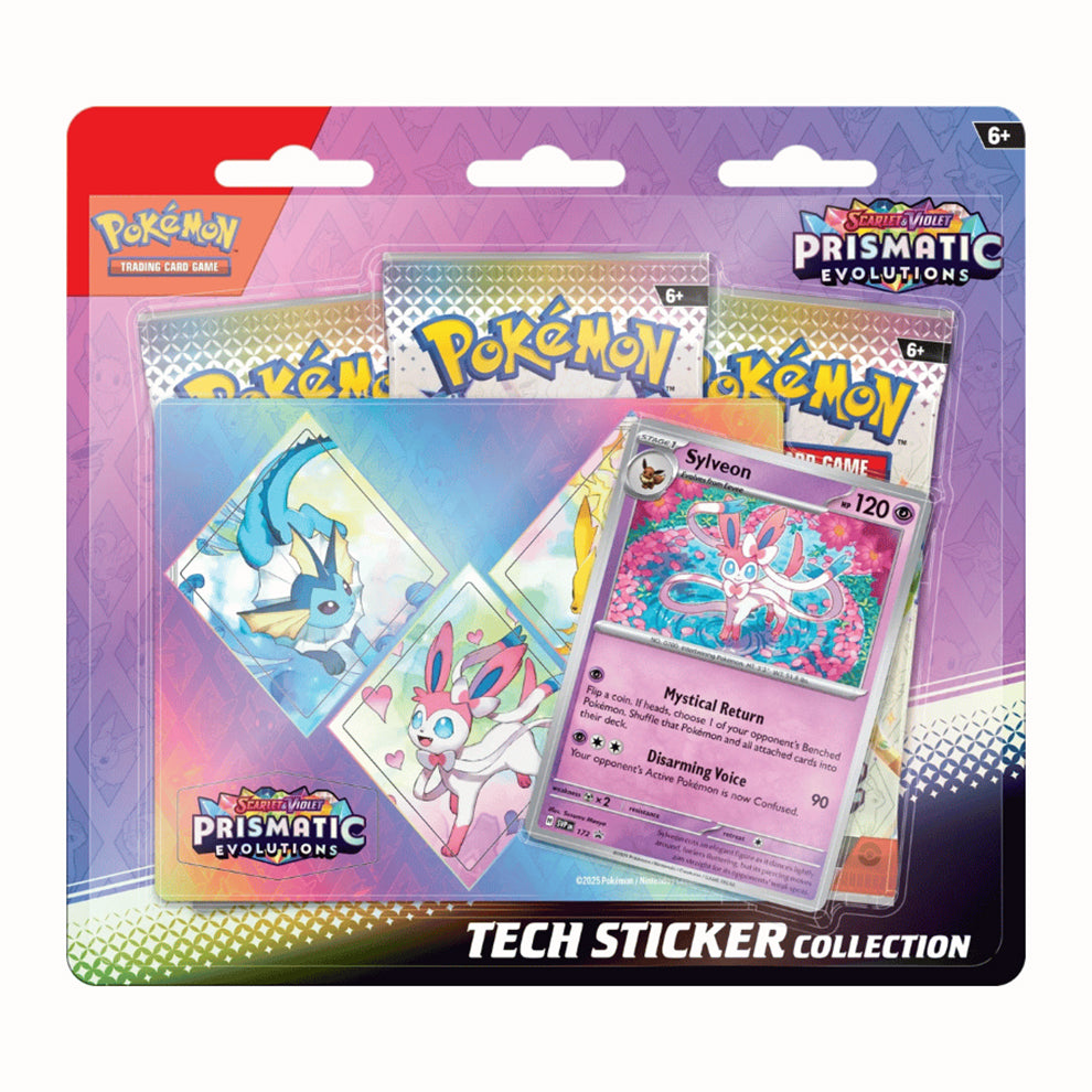 Pokémon Prismatic Evolutions Tech Sticker Collection